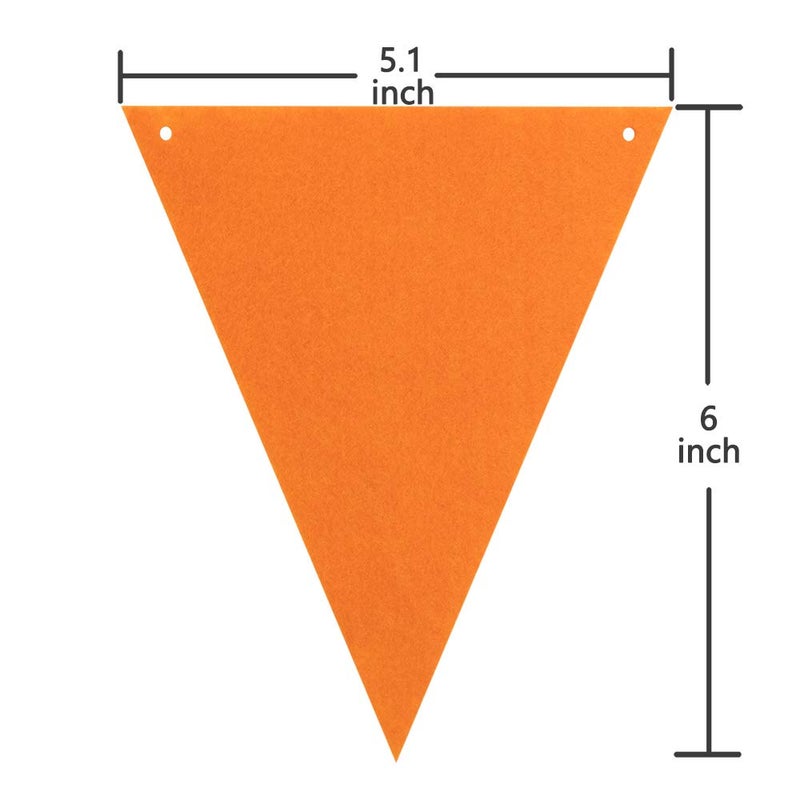 Every Cares Rainbow Felt Fabric Bunting, 24 Pcs/ 16.4 Feet(2 Pack) Decoration Banners for Birthday Party, Baby Shower, Window Decorations and Children's Play Room Decorations - Image 4